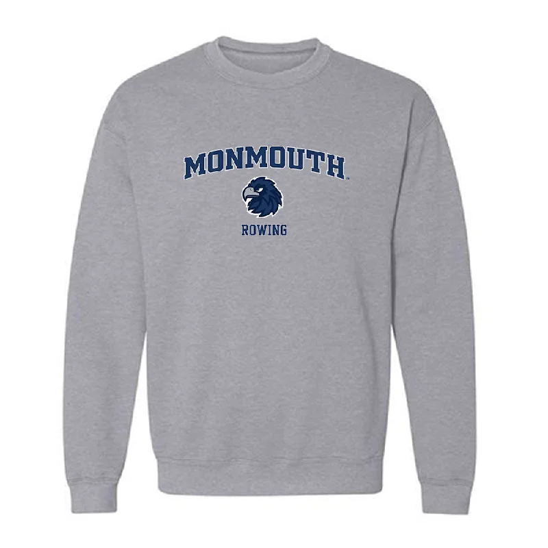 Monmouth - NCAA Women's Rowing : Audrey Copeland - Classic Shersey Crewneck Sweatshirt Hoodie with Rolled Sleeves Casual Relaxed