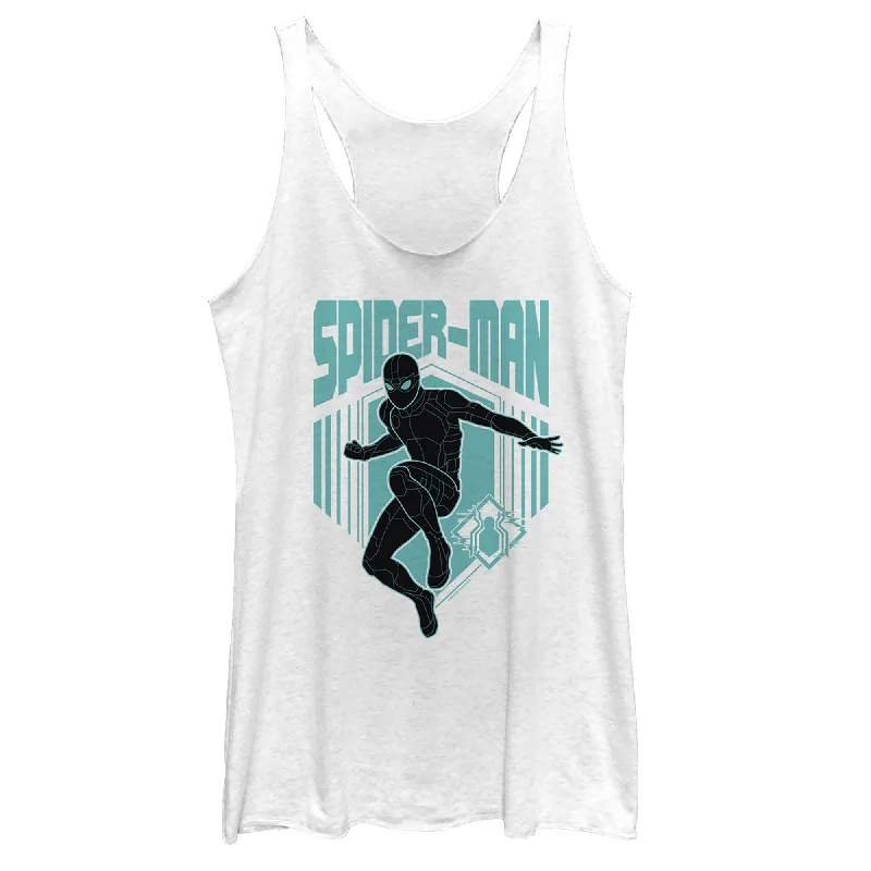 Women's Marvel Spider-Man: Far From Home Shadow Streak Racerback Tank Top lace back tank
