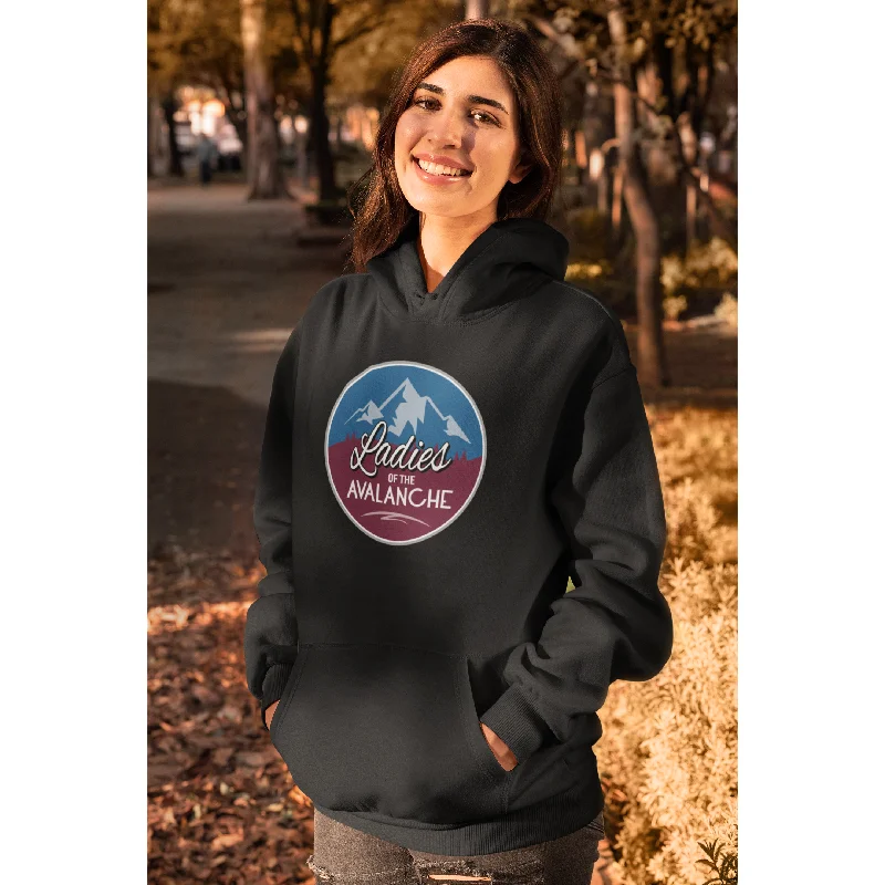 Ladies Of The Avalanche Unisex Hoodie Sweatshirt Hoodie with Hem Raw Edge Edgy Unfinished