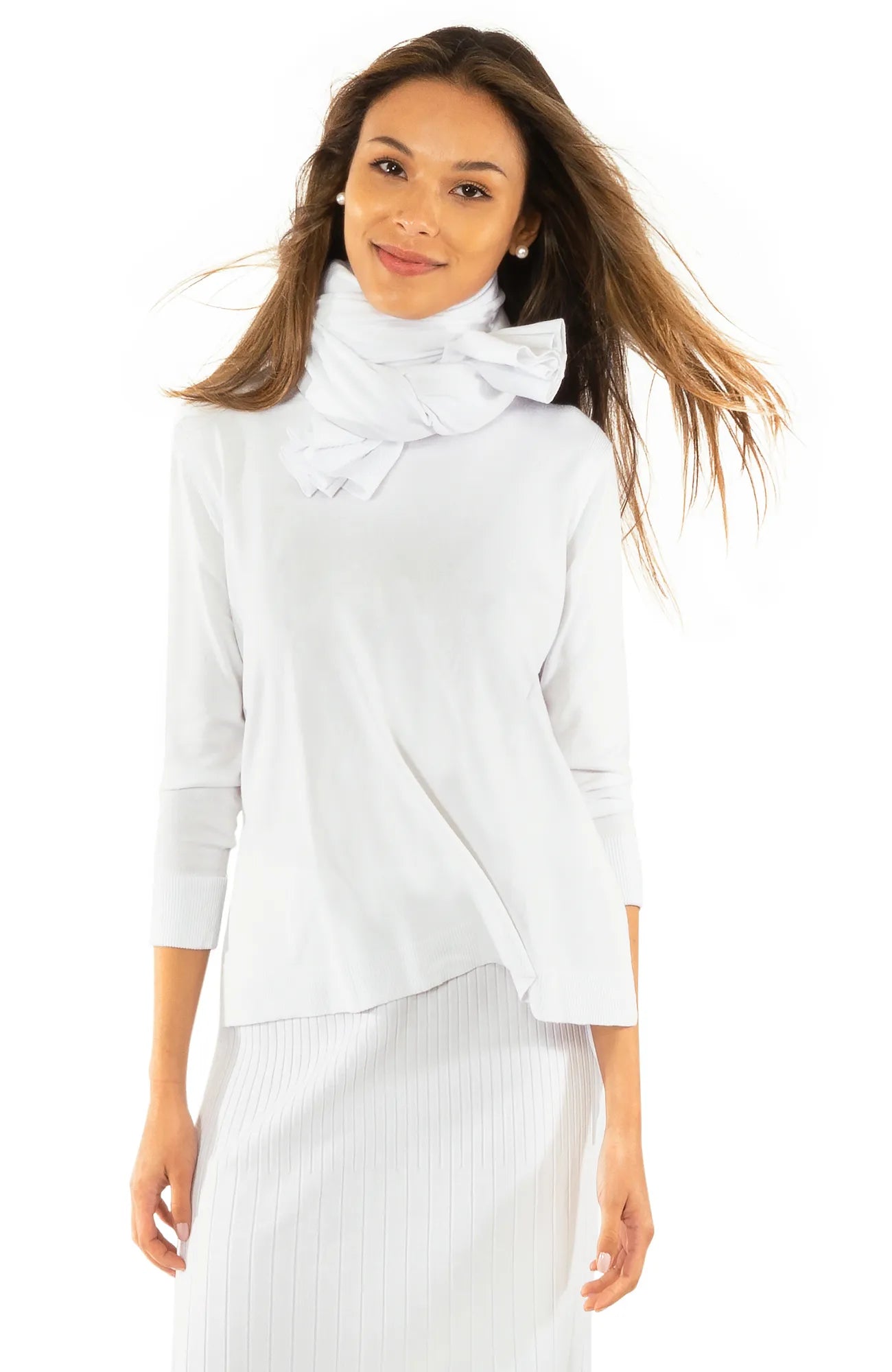 Cotton Tail Sweater Hooded Caped Shawl Collar