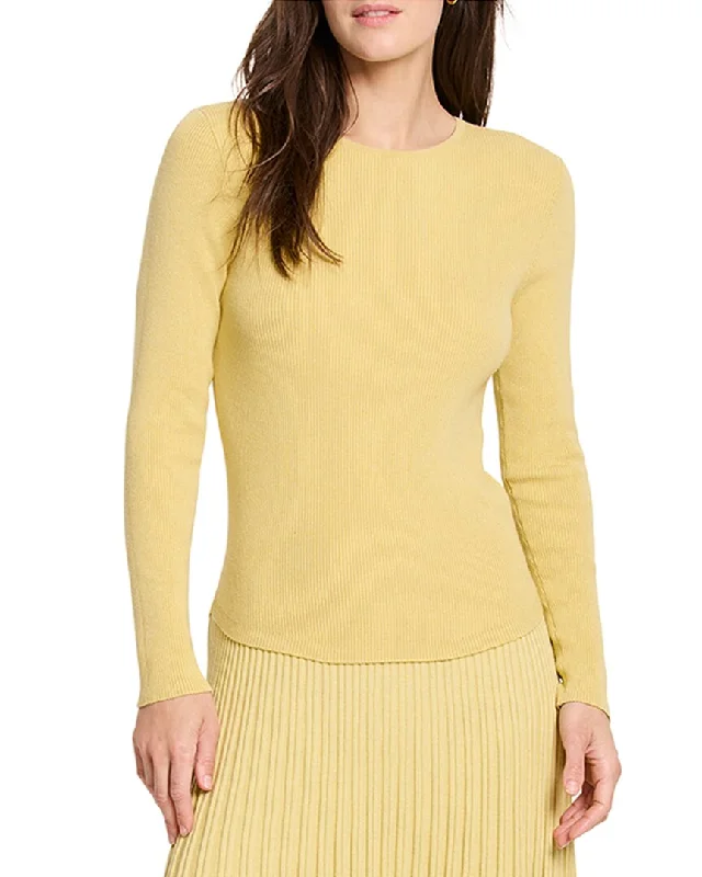 NIC+ZOE Ribbed Sweater T-Shirt Handmade Hand-knitted Hand-woven
