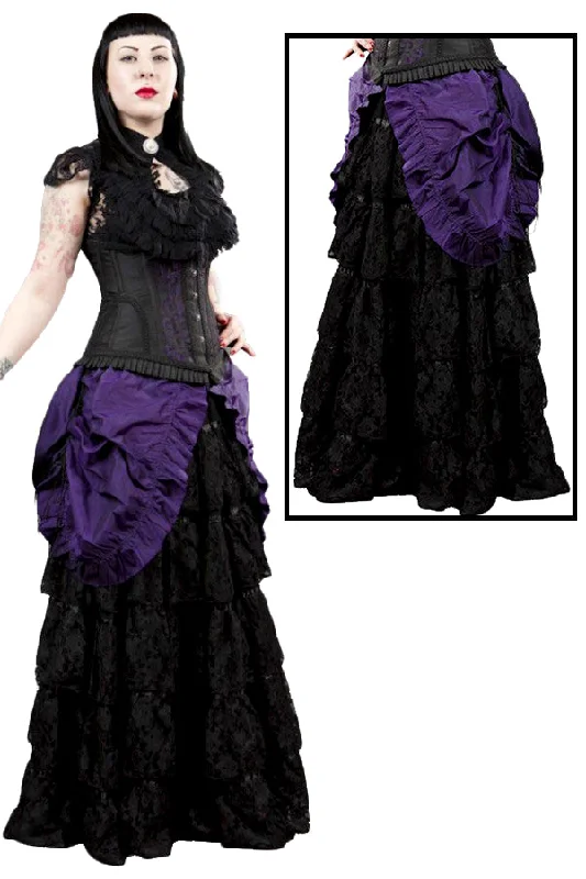 Burleska Victorian Gothic Maxi Skirt chiffon skirt flowing