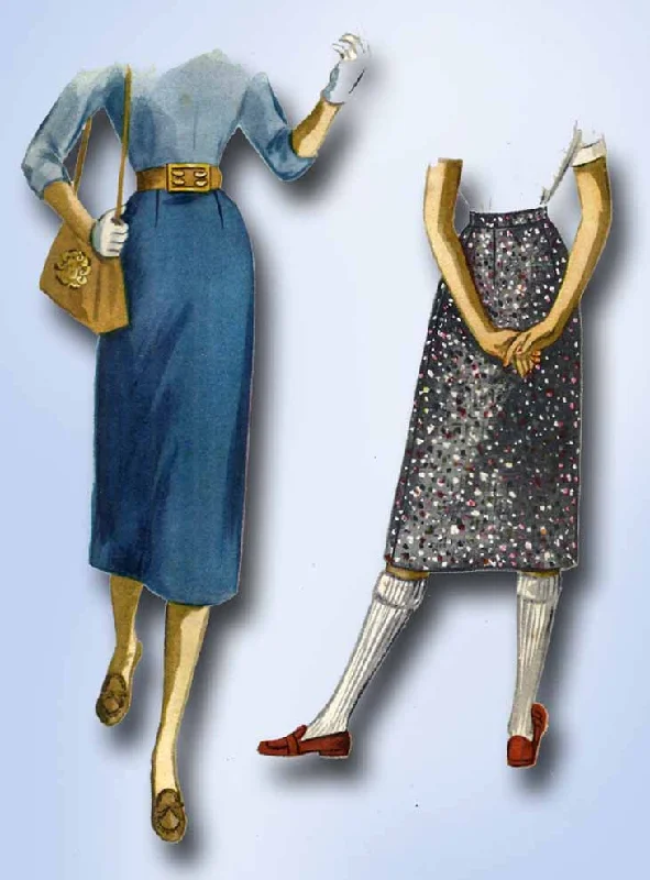 1950s Vintage McCalls Sewing Pattern 3369 Easy Junior Misses Skirt Size 24 Waist wrap skirt elegant