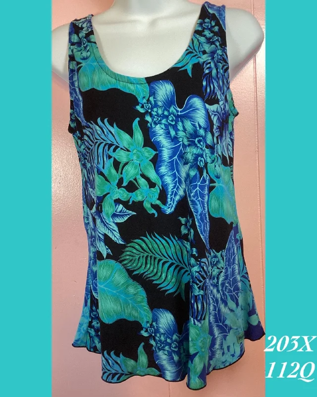 203X - 112Q , Bias cut tank top plus size bright tank top