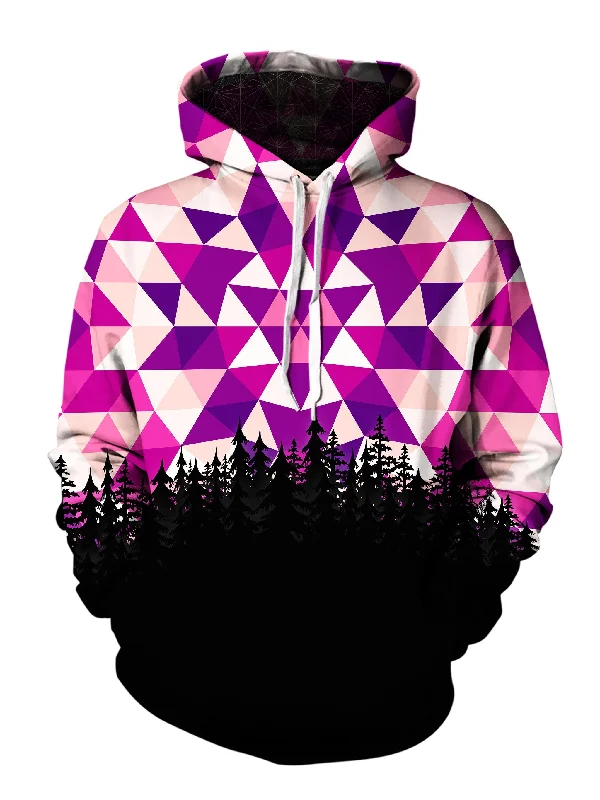 Polygon Mandala Treeline Pullover Hoodie Hoodie with Crew Neck Simple Timeless