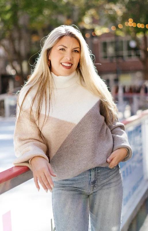 Courtney Sweater Collared Crew Neck Turtle Neck
