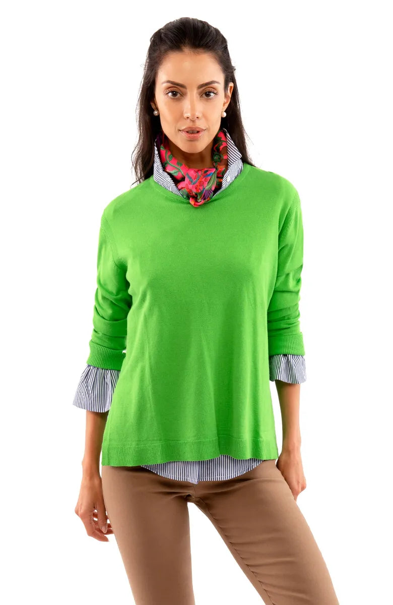 Tee Time Sweater Zippered Front Buttoned Front Snap Front