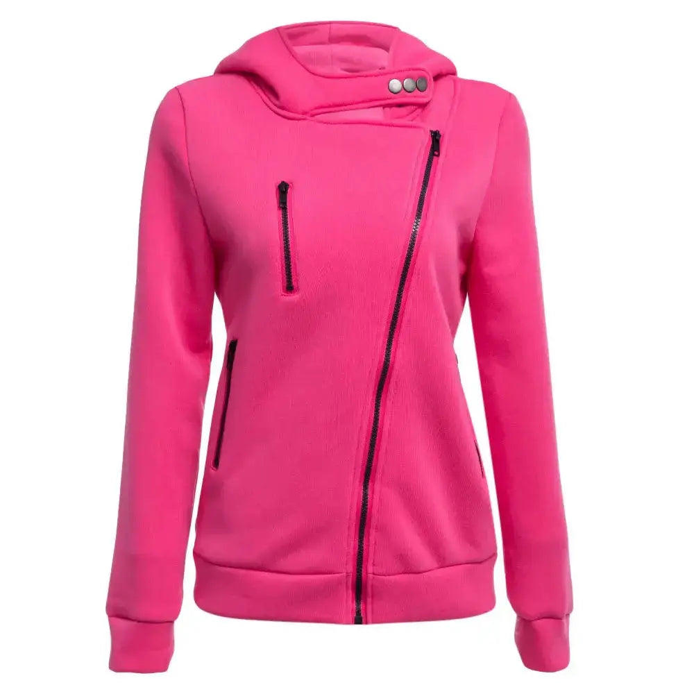 Casual turn-down collar zipper button design hoodie for women Hoodie with Tie-Dye Psychedelic Retro