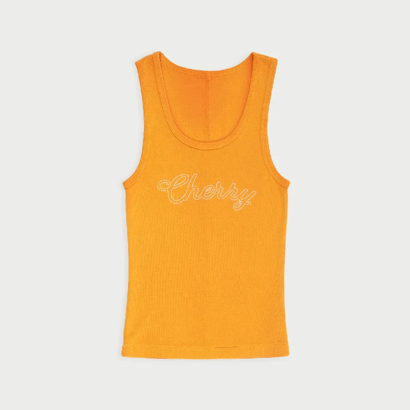 Women's Tank Top (Tangerine) halter tank top