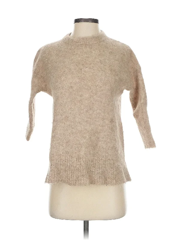 Turtleneck Sweater Real Fur Shearling Chenille