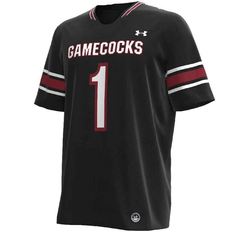 South Carolina Gamecocks Under Armour Replica Football Jersey - Black One Shoulder Jersey Shirt