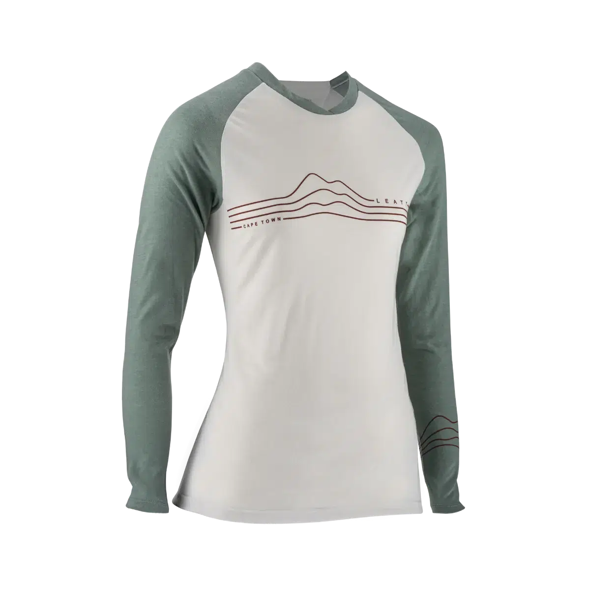 Leatt Women's Long Sleeve Jersey MTB AllMtn 3.0 Burgundy Jersey Tee
