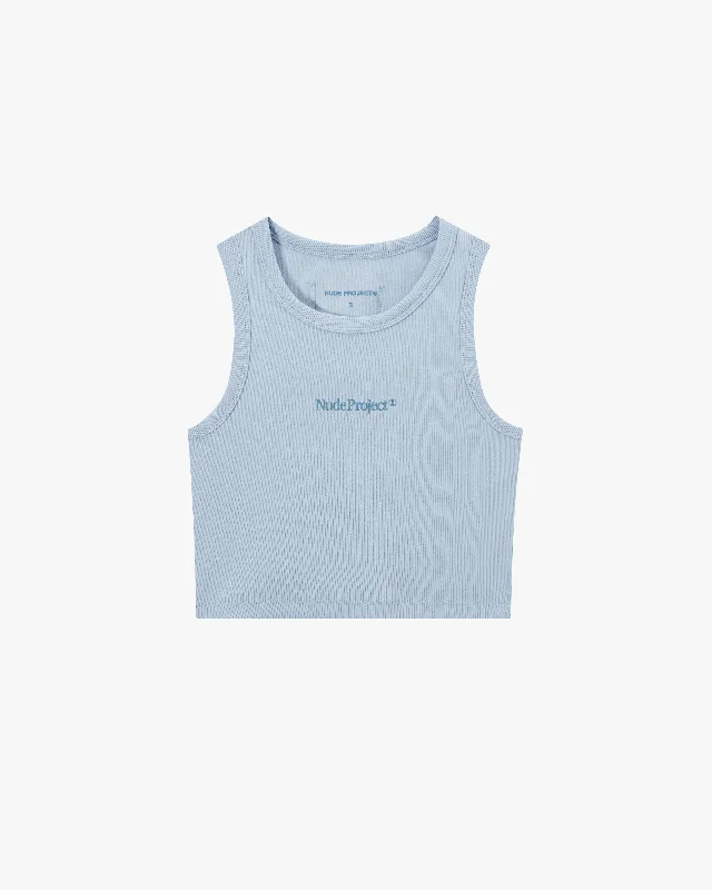 TONE2TONE TANK TOP BLUE sleep tank top