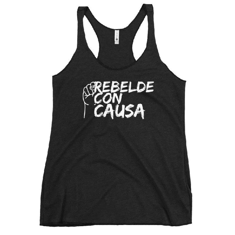 Rebelde Women's Racerback Tank cropped tank top