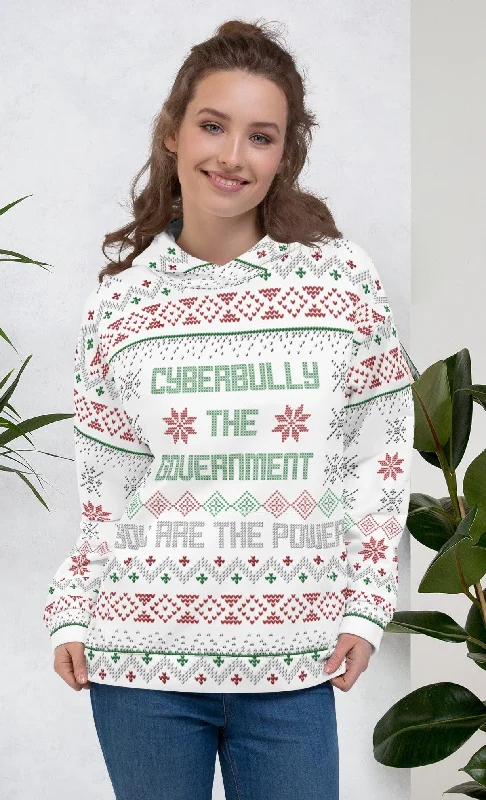 Cyberbully the Government Holiday Sweater Unisex Hoodie High Neck Crew Neck V-Neck