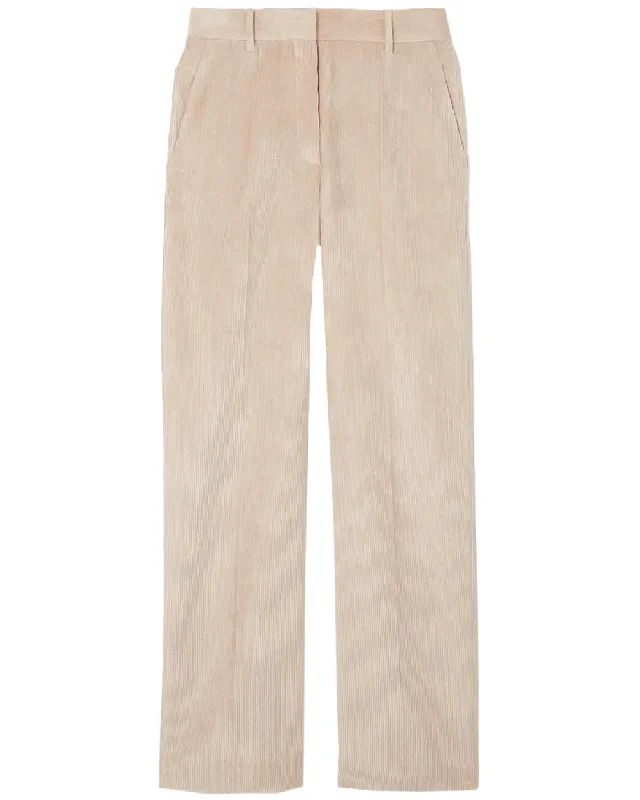 Desert Corduroy Wide Leg Pleated Trouser Trousers Chinos Classic