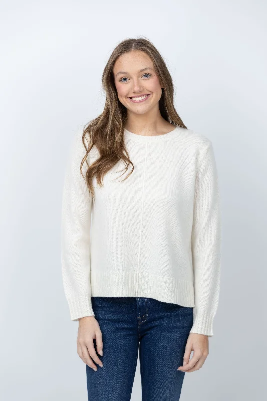 Tyler Boe Sweater in Ivory Boxy Sweater Fitted Sweater A-Line