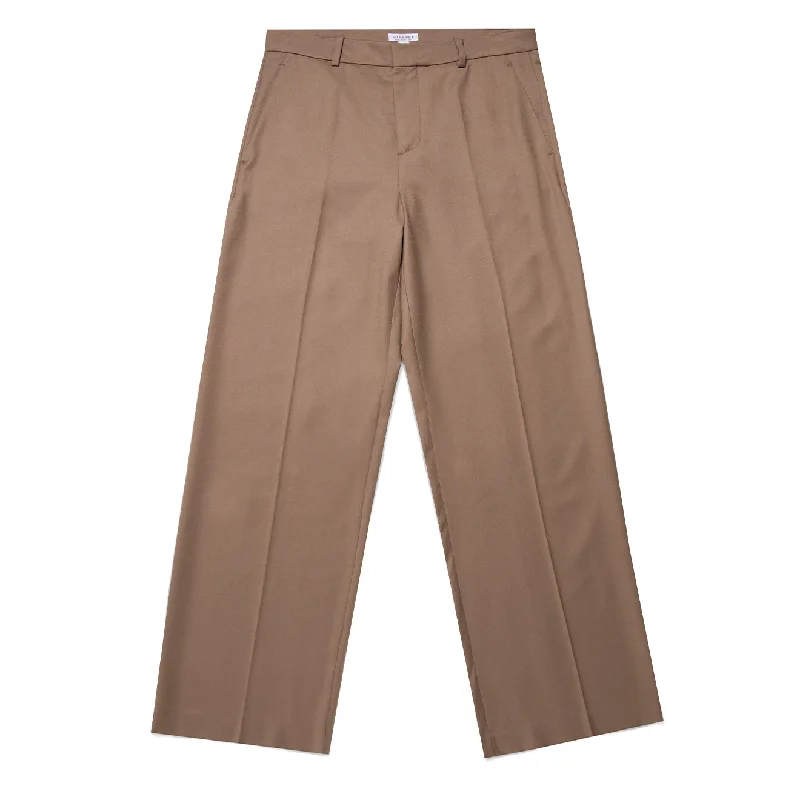 Sunspel Womens Tailored Trouser Light Camel Trousers Vintage Classic