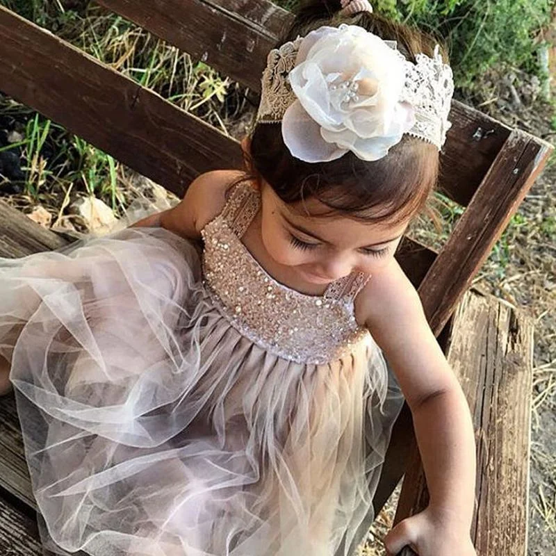 Strap Beaded Sequin Top Tulle A-line Flower Girl Dresses, Lovely Little girl Dresses, FG066 Strap Beaded Sequin Top Tulle A-line Flower Girl Dresses, Lovely Little girl Dresses, FG066