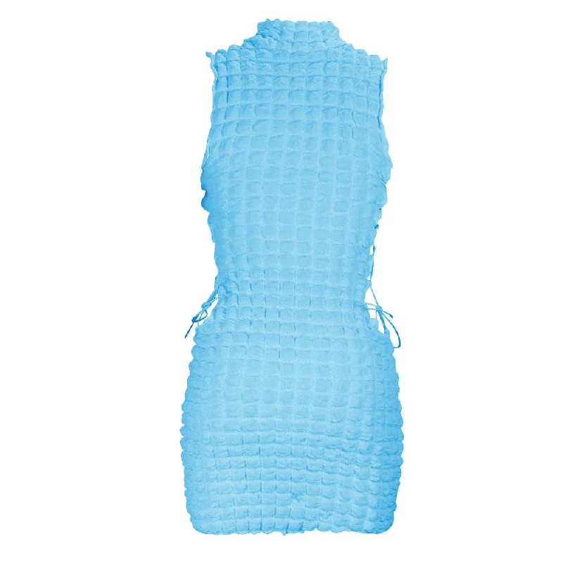 short - blue