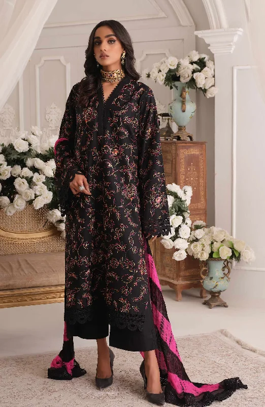 Elegant Lawn Black Kameez Trouser Pakistani Eid Dress Trousers Travel Practical