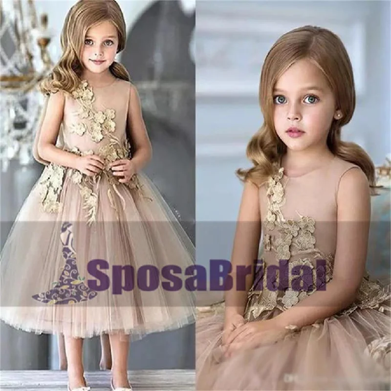 Scoop Sleeveless Short Cheap Custom Flower Girl Dresses, Fashion Little Girl Dresses, FG101 Scoop Sleeveless Short Cheap Custom Flower Girl Dresses, Fashion Little Girl Dresses, FG101