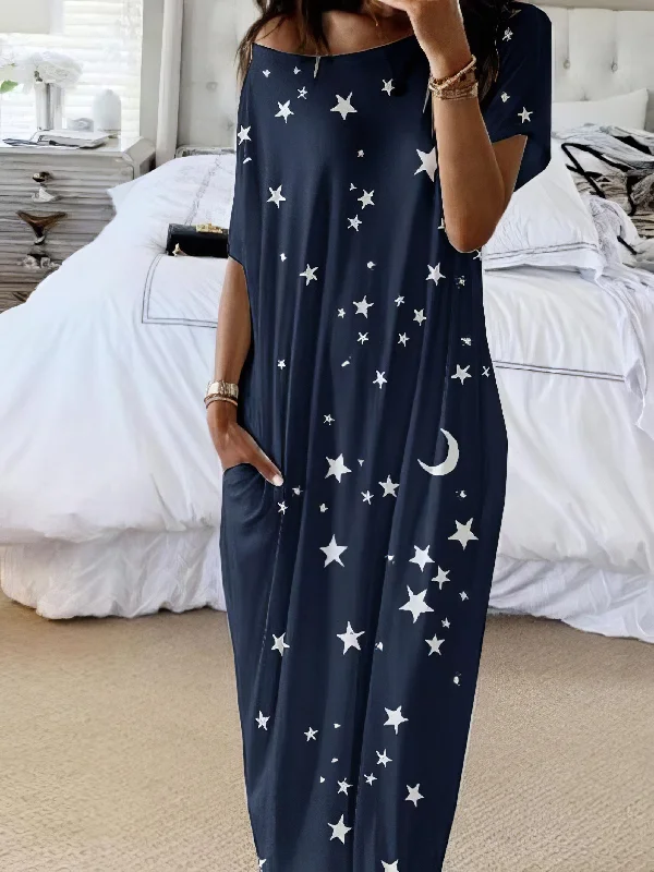 Comfortable Starry Night Dress