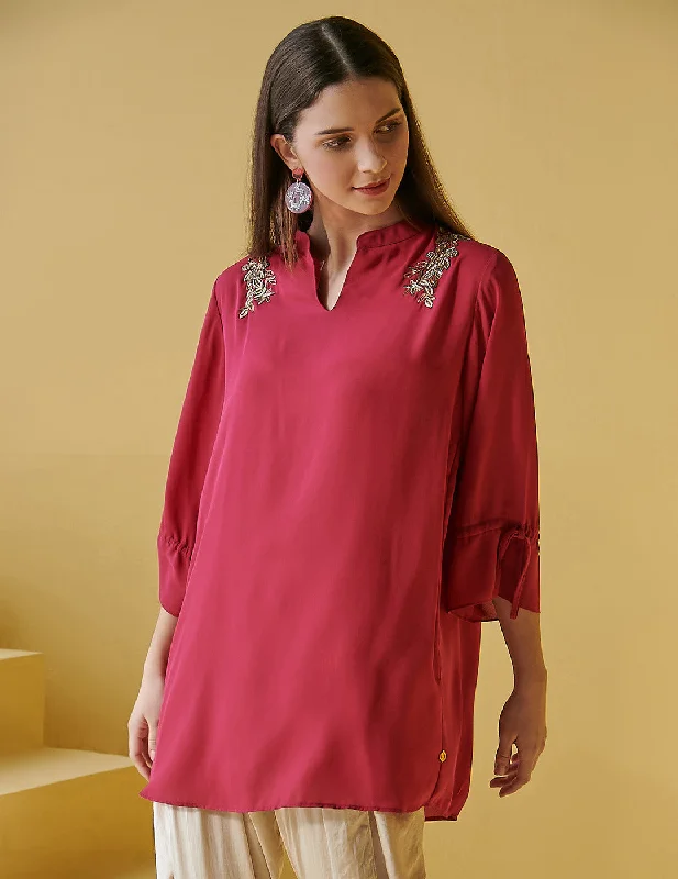 Rani Creek Shirt Print Jacquard Patchwork