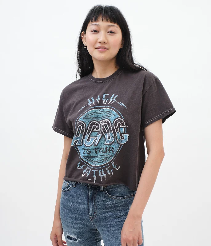 Aeropostale AC/DC High Voltage Graphic Tee*** Spandex Blend Rayon Blend Denim Blend