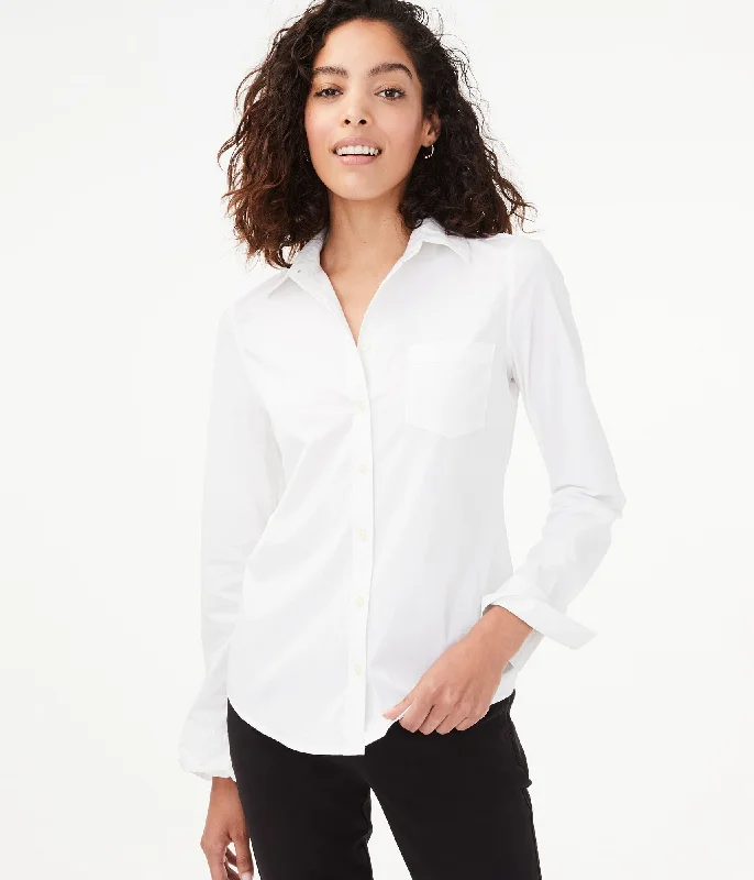 Aeropostale Long Sleeve Poplin Button-Down Shirt Print Jacquard Patchwork