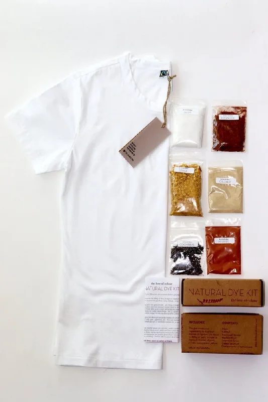 Natural Dye Kit + Good Tee Unisex Thin T-Shirt Open Front Quick Dry