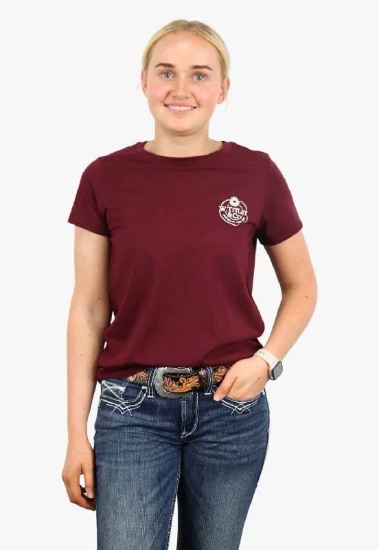 W. Titley & Co. Womens Original T-Shirt Front Pockets Side Pockets Patch Pockets